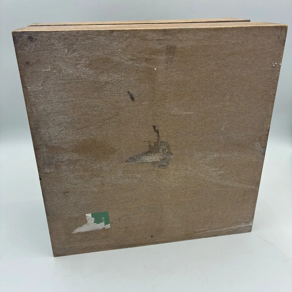 Rustic Wood 4 Compartment Organizer Caddy Brown Distressed Farmhouse